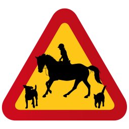 Hund, häst med ryttare & katt rider