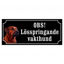 rhodesian ridgeback skyltar i gammaldagsstil